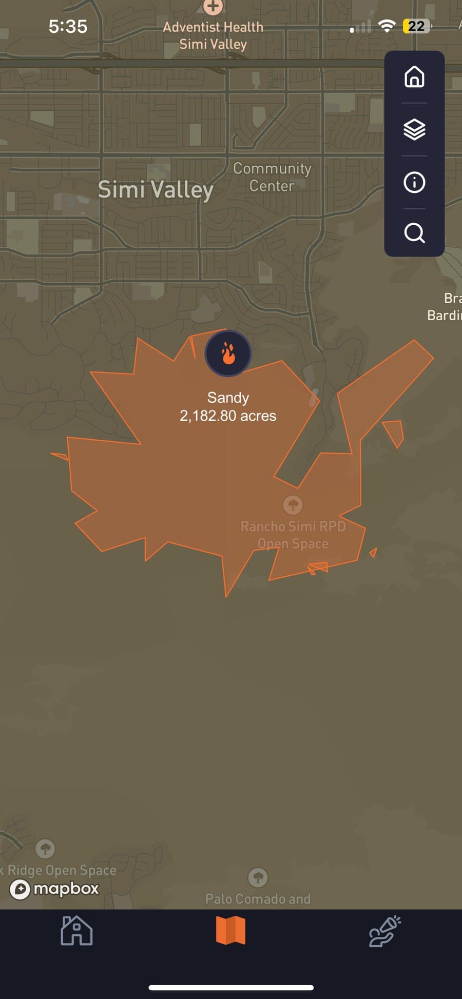 Competitor app: Downsampled perimeter