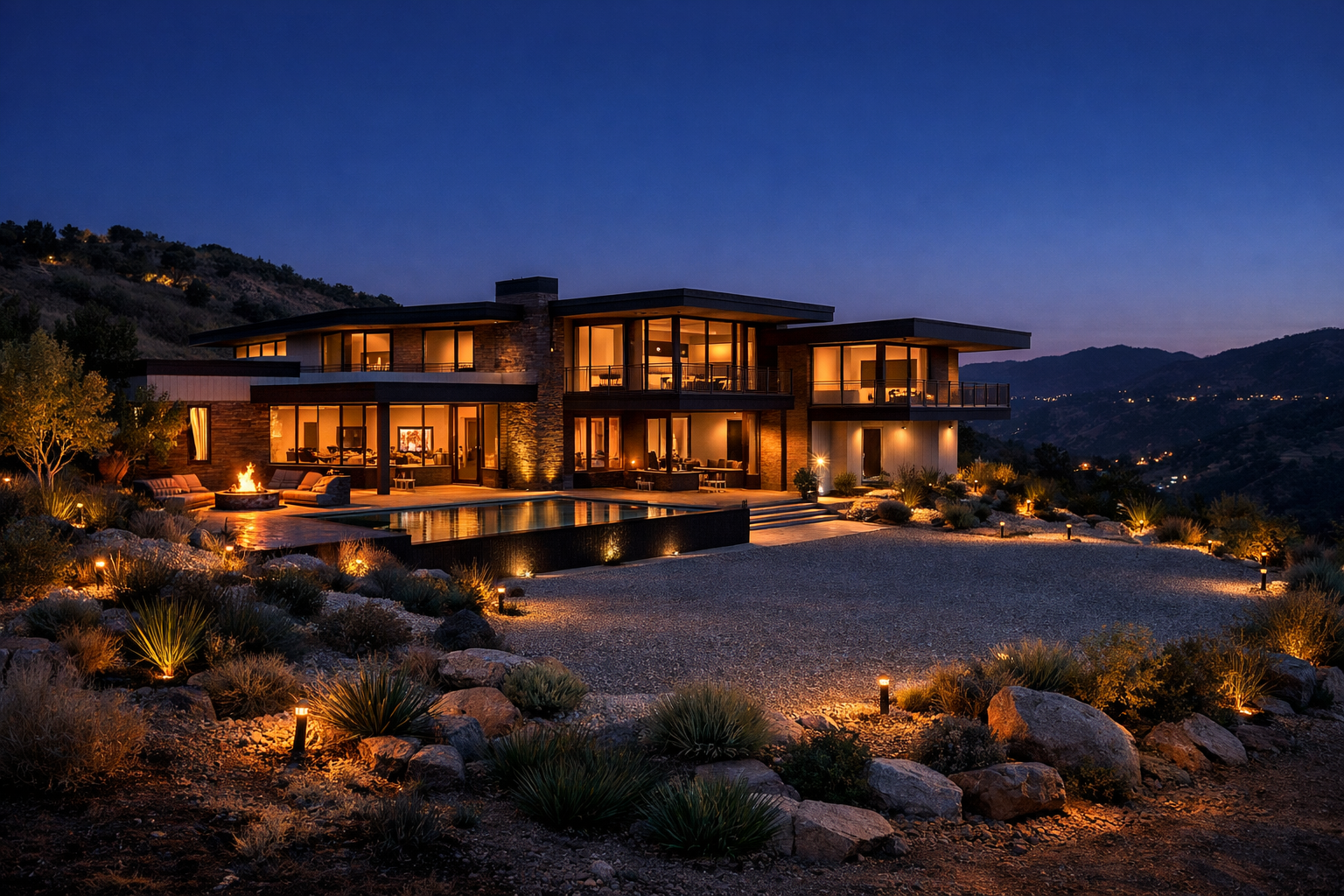 Premium home with defensible space